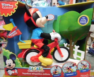 topolino simpatico ciclista